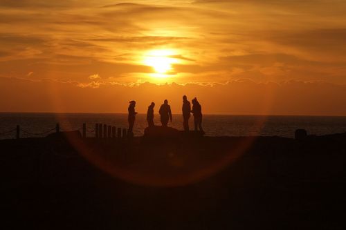 sun the sky silhouette