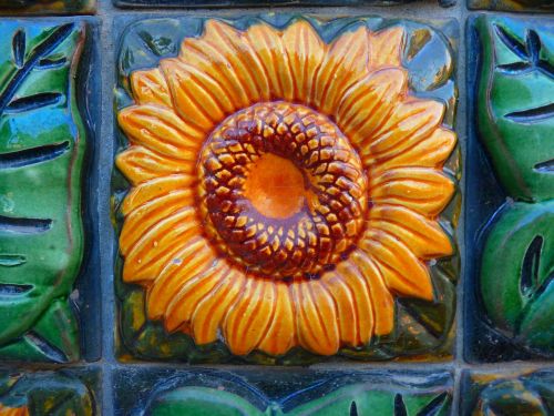 sun flower tile tiles