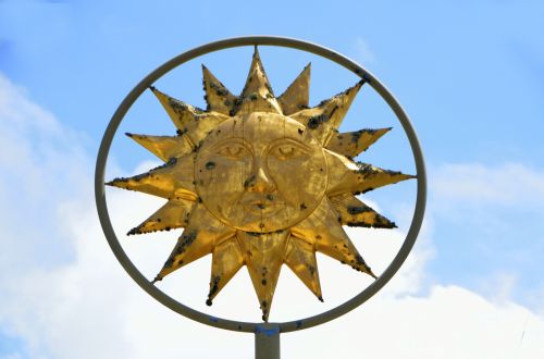 Sun God Symbol Background
