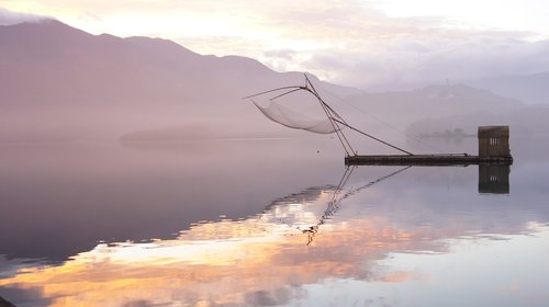 sun moon lake  the scenery