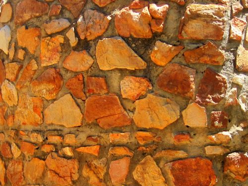 Sun On Stone Wall