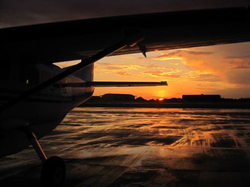 Sun Setting On Air Base