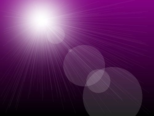 Sunburst On Purple Background