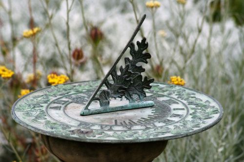 sundial object garden ornament