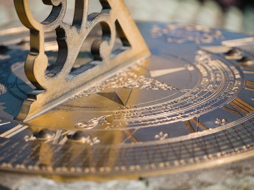 sundial  close up  macro