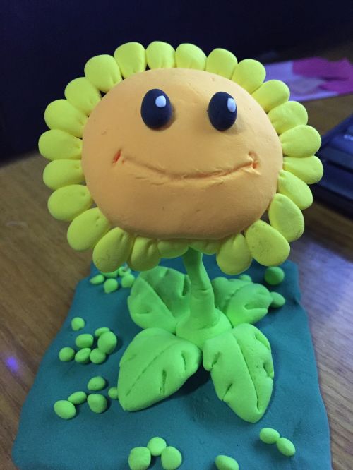 sunflower clay sculpture toys