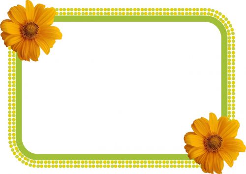 sunflower photo dot frame