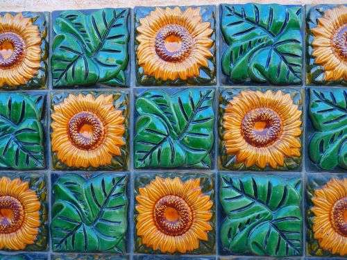 sunflower tile tiles
