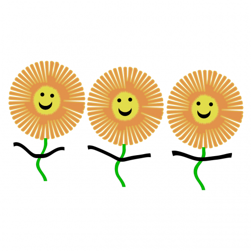 sunflowers happy happiness