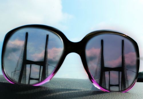 sunglasses dashboard bridge