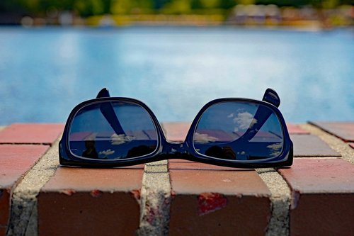 sunglasses  lake  summer