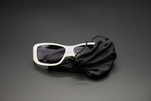 sunglasses  white  protective case