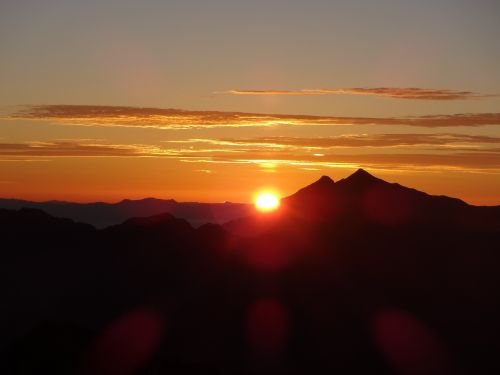 sunrise asahi 剱岳