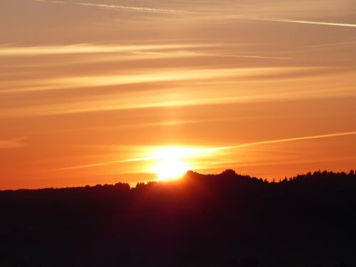 sunrise landscape morgenstimmung