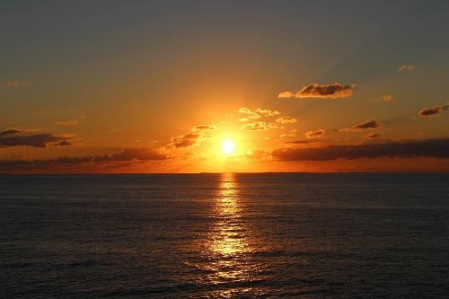 sunrise ocean sea