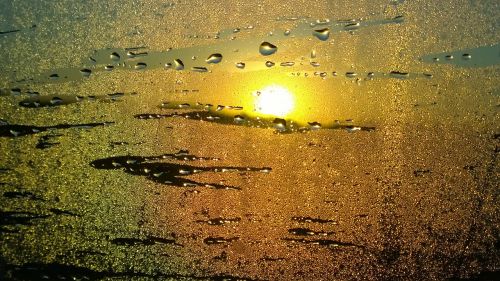 sunrise rain abstract