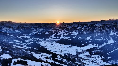 sunrise high salve austria morning mood most mountain