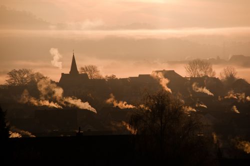 sunrise landscape morgenrot