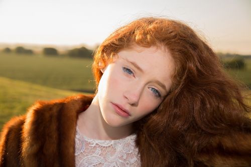 girl red hair blue eyes