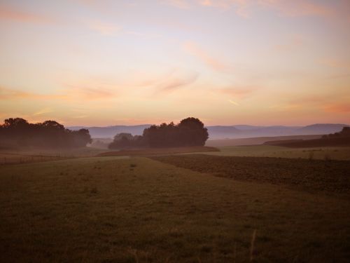 sunrise atmospheric haze