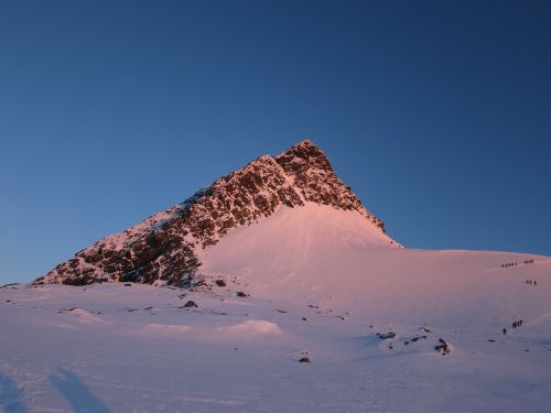 sunrise grossglockner mountain
