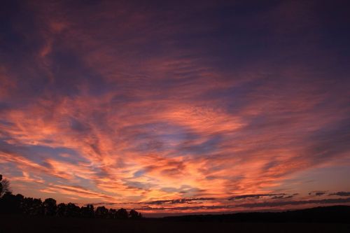 sunrise red sunset