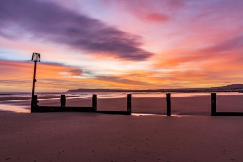 sunrise dawn beach