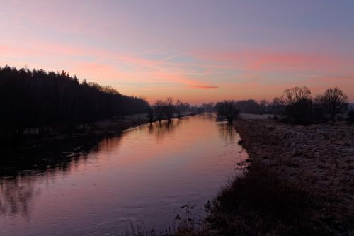 sunrise river morning
