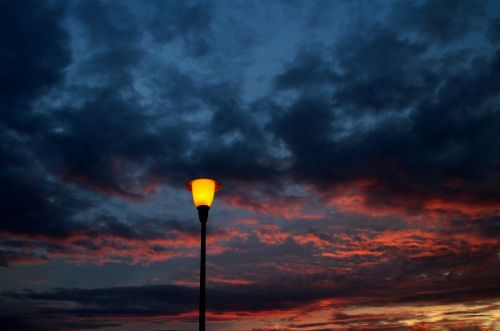 sunrise lantern sky