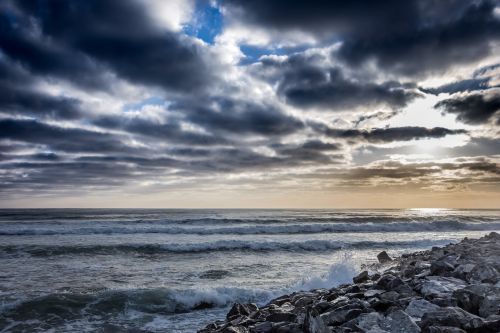 sunrise beach stones