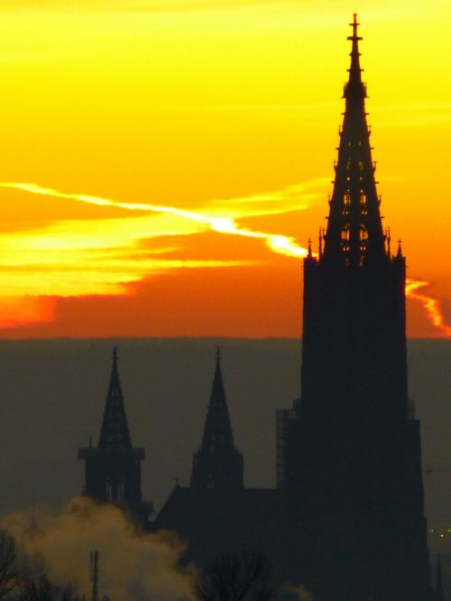 sunrise ulm ulm cathedral