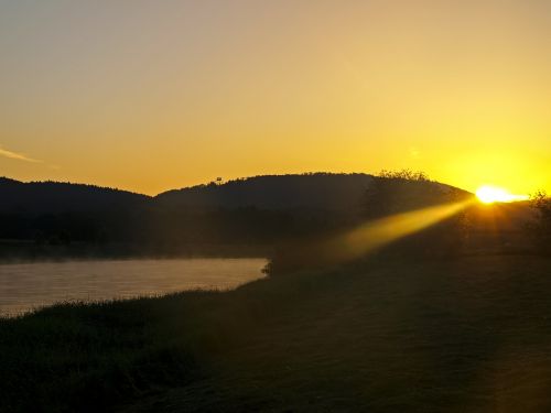 sunrise sun landscape