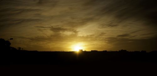 sunrise shadow nature