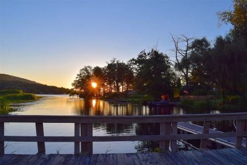 sunrise dock water