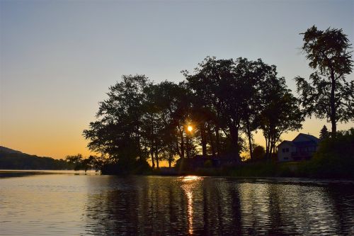 sunrise lake coast