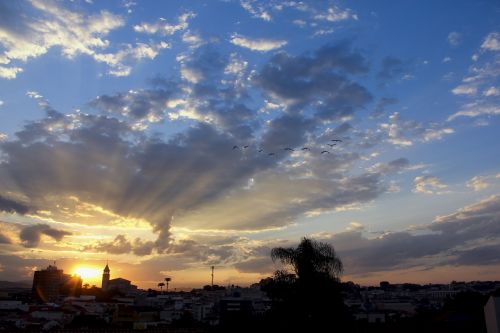 sunrise sky horizon