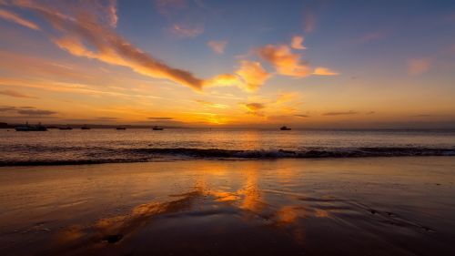 sunrise tenby seascape