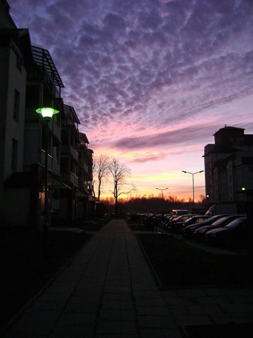 sunrise sky clouds