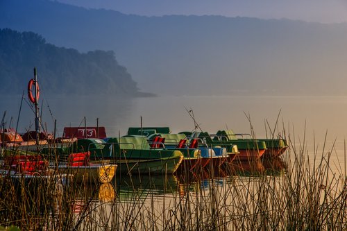 sunrise  dawn  laacher lake