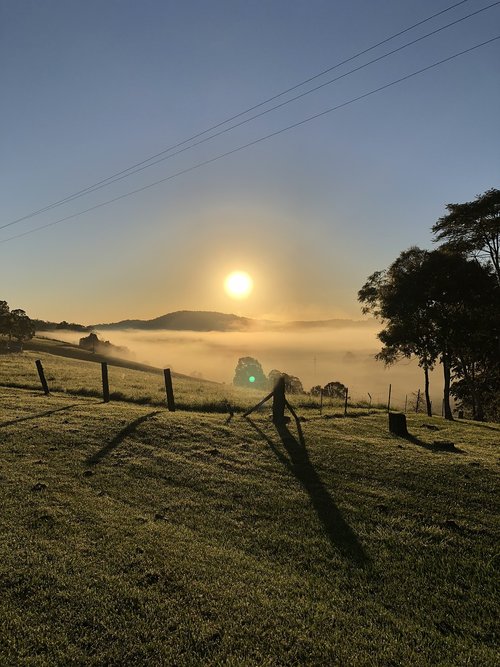 sunrise  morning  landscape