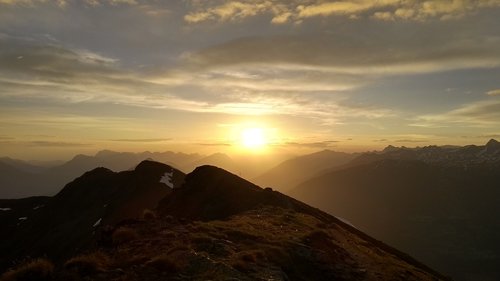 sunrise  mountain  landscape