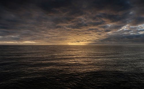 sunrise  sea  clouds