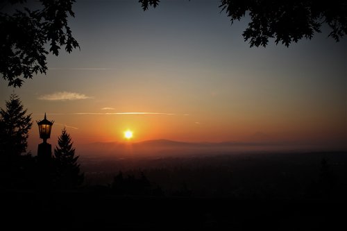 sunrise  vista  panorama