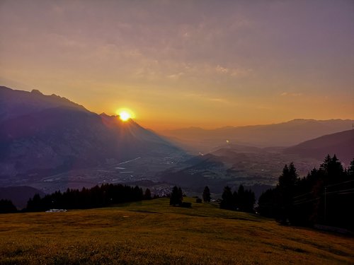 sunrise  oberperfuss  tyrol