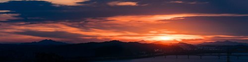 sunrise  panorama  clouds