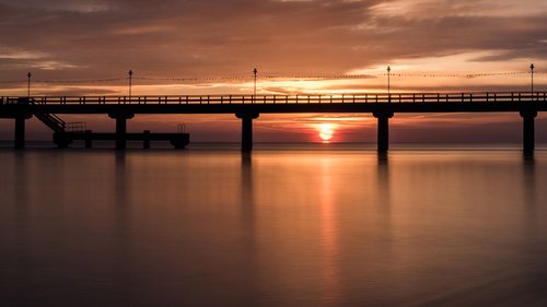 sunrise  beach  baltic sea