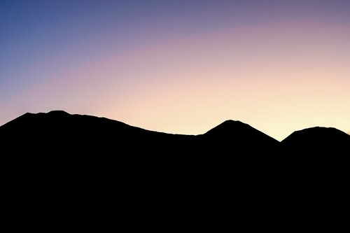 sunrise  mountains  silhouette