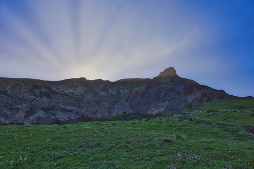 sunrise  mountain  nature