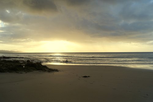 sunrise  clouds  beach