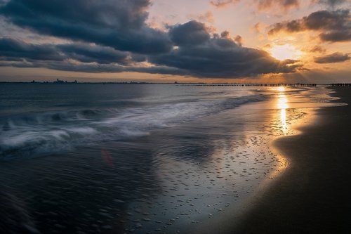 sunrise  sky  clouds